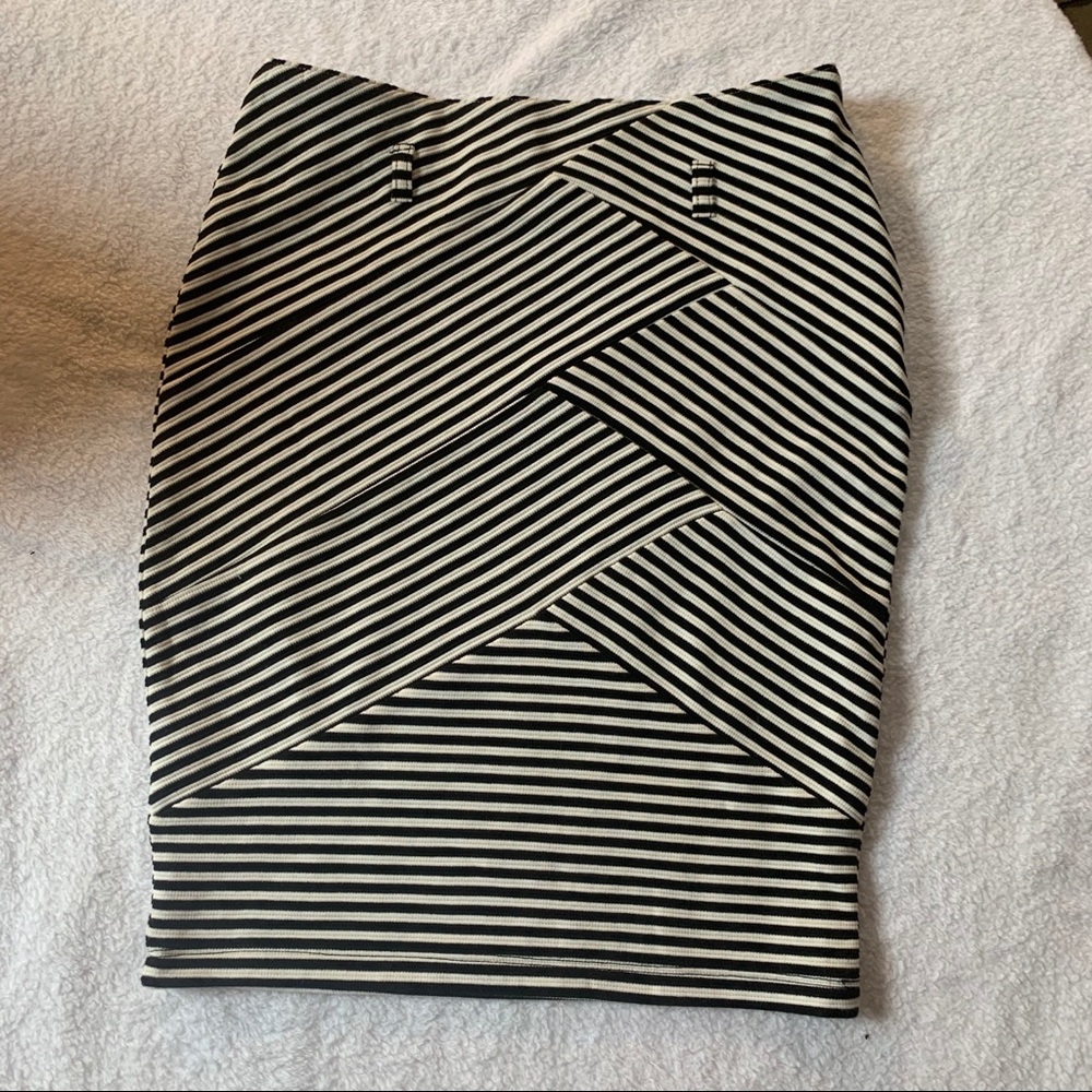 Striped Bodycon Skirt